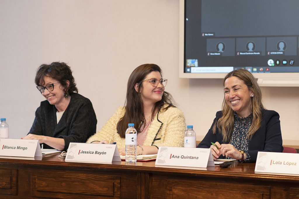 Presentación del programa de mentores de la Universidad Nebrija en la que Quiara López Ferrer Abogada penalista en Madrid participa como mentora de estudiantes de derecho